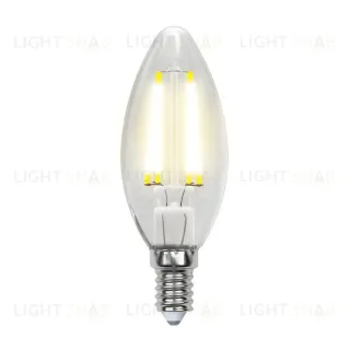 Лампа светодиодная филаментная Uniel E14 5W 3000K прозрачная LED-C35-5W/WW/E14/CL/MB GLM10TR UL-00002367 LED-C35-5W/WW/E14/CL/MB GLM10TR картон