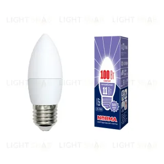 Лампа светодиодная (UL-00003813) Volpe E27 11W 6500K матовая LED-C37-11W/DW/E27/FR/NR LED-C37-11W/DW/E27/FR/NR картон