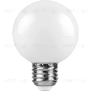 Лампа светодиодная Feron E27 3W 2700K Шар Матовая LB-371 25903 25903