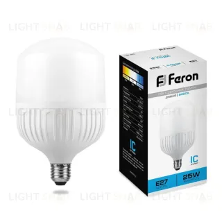 Лампа светодиодная Feron E27 25W 6400K Цилиндр Матовая LB-65 25887 25887