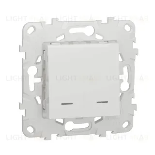 Выключатель двухклавишный Schneider Electric Unica New NU521118N NU521118N