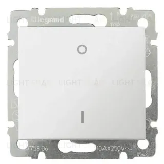 Выключатель одноклавишный трехполюсный Legrand Valena 10A 400V белый 774403 774403