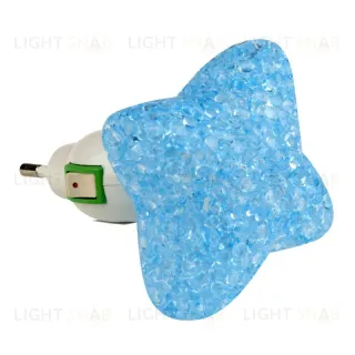 Настенный светодиодный светильник (10334) Uniel DTL-309-Звездочка/Blue/1LED/0,1W DTL-309-Звездочка/Blue/1LED/0,1W