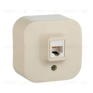 Розетка телефонная RJ11 Legrand Quteo слоновая кость 782244 782244