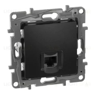 Розетка компьютерная RJ45 Legrand Etika 5 кат UTP антрацит 672641 672641