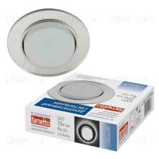 Встраиваемый светильник Fametto Luciole DLS-L159 GX53 CHROME/GLASSY DLS-L159 GX53 CHROME/GLASSY