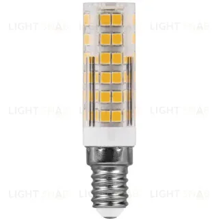 Лампа светодиодная Feron E14 7W 4000K Прямосторонняя Матовая LB-433 25899 25899