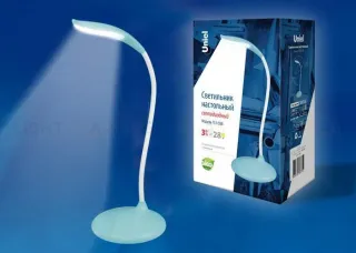 Настольная лампа (UL-00004140) Uniel TLD-558 Blue/LED/280Lm/5000K/Dimmer TLD-558 Blue/LED/280Lm/5000K/Dimmer