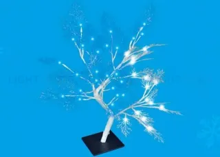 Светодиодное дерево 35х35х50см (UL-00001400) Uniel ULD-T3550-054/SWA WHITE-BLUE IP20 FROST ULD-T3550-054/SWA WHITE-BLUE IP20 FROST
