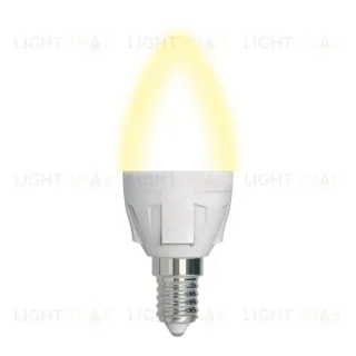 Лампа светодиодная диммируемая (UL-00004296) Uniel E14 7W 3000K матовая LED-C37 7W/3000K/E14/FR/DIM PLP01WH LED-C37 7W/3000K/E14/FR/DIM PLP01WH картон