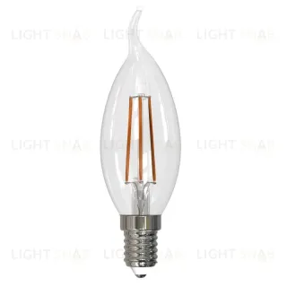 Лампа светодиодная филаментная диммируемая (UL-00005190) Uniel E14 9W 4000K прозрачная LED-CW35-9W/4000K/E14/CL/DIM GLA01TR LED-CW35-9W/4000K/E14/CL/DIM GLA01TR картон