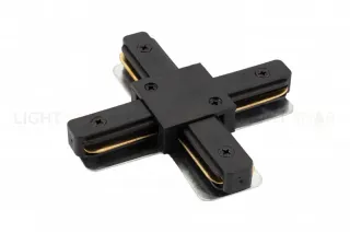 Коннектор Х-образный Denkirs DK Track Black TR1104-BK TR1104-BK