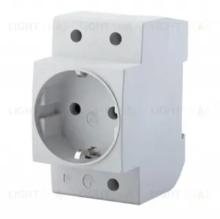 Розетка на DIN-рейку 2P+PE Feron Stekker с/з 16A 250V серая PST16901401 39171 39171