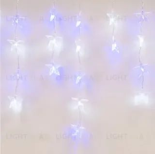 Светодиодная гирлянда (UL-00001410) Uniel занавес 220V белый ULD-E5505-196/DTK WHITE-BLUE IP20 STARS-1 ULD-E5505-196/DTK WHITE-BLUE IP20 STARS-1