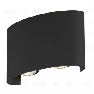 Настенный светильник Elektrostandard 1555 TECHNO LED TWINKY DOUBLE черный 4690389068379