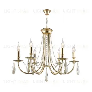 Подвесная люстра Crystal Lux Victoria SP6 Gold/Amber Victoria SP6 Gold/Amber
