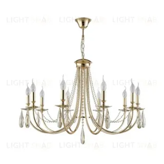 Подвесная люстра Crystal Lux Victoria SP10 Gold/Amber Victoria SP10 Gold/Amber