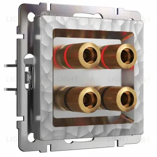 Акустическая розетка Werkel Hammer х4 серебряный W1285006 4690389163111 4690389163111