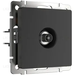 ТВ-розетка Werkel оконечная черный матовый W1183008 4690389157028 4690389157028