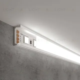 Накладной алюминиевый профиль для светодиодной ленты Elektrostandard LL-2-ALP006 4690389170416 4690389170416
