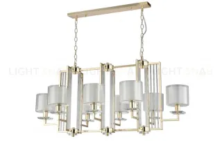 Подвесная люстра Crystal Lux Nicolas NICOLAS SP8 L1000 GOLD/WHITE NICOLAS SP8 L1000 GOLD/WHITE