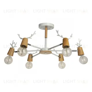 Люстра на штанге Loft IT Sven 10024/6 White 10024/6 White