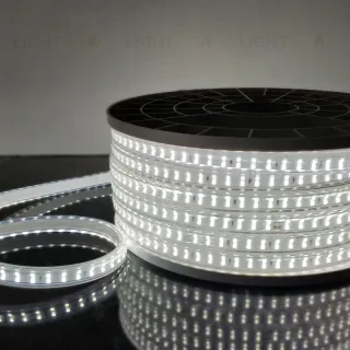 Светодиодная лента Elektrostandard 220V 18W 180Led 2835 IP65, холодный белый, 50 м, двухрядная 4690389170041 4690389170041
