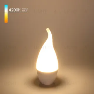 Светодиодная лампа Elektrostandard E14 6W 4200K свеча на ветру 4690389047725 4690389047725
