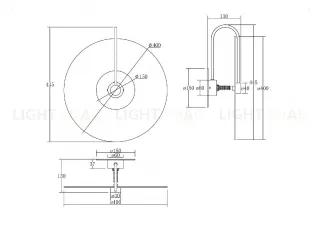 Настенный светильник Maytoni Mare MOD305WL-01CH MOD305WL-01CH