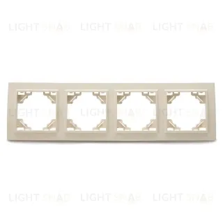 Рамка 4-местная горизонтальная Stekker PFR00-9004-02 39243 39243