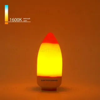 Светодиодная лампа Elektrostandard свеча матовая E14 3W 1600K 4690389174278 4690389174278
