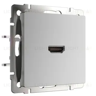 Розетка HDMI Werkel серебряный WL06-60-11 4690389110993 a039268 4690389110993