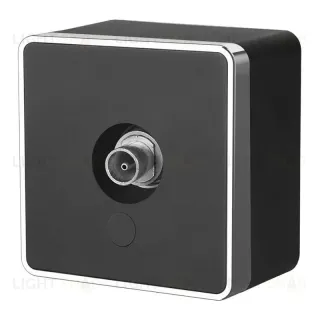 ТВ-розетка оконечная Werkel Gallant черный/хром W5083035 4690389164767 4690389164767