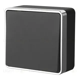Выключатель одноклавишный Werkel Gallant черный/хром W5010035 4690389163784 4690389163784