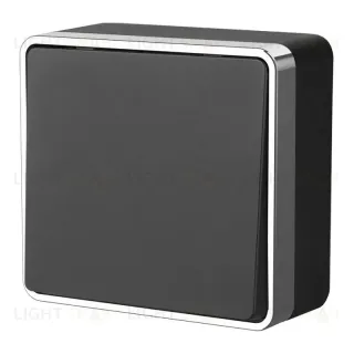 Выключатель одноклавишный Werkel Gallant черный/хром W5012035 4690389164101 4690389164101