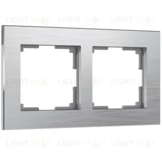 Рамка на 2 поста Werkel Aluminium алюминий W0021706 4690389158032 4690389158032