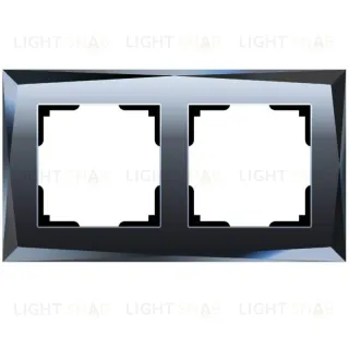 Рамка на 2 поста Werkel Diamant черный W0021208 4690389158810 4690389158810