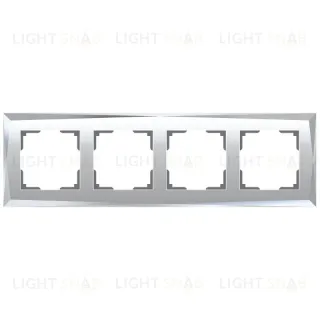 Рамка на 4 поста Werkel Diamant зеркальный W0041220 4690389158858 4690389158858