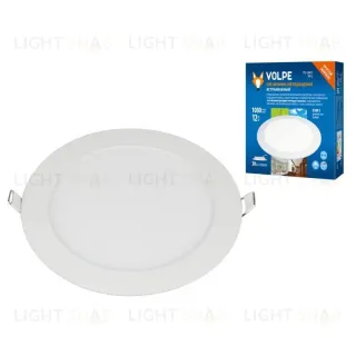 Встраиваемый светодиодный светильник Volpe ULM-Q236 12W/6500K WHITE UL-00004663 ULM-Q236 12W/6500K WHITE