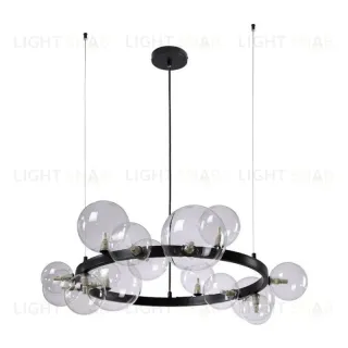 Подвесная люстра Crystal Lux Agata SP15 V2 Black/Transparente Agata SP15 V2 Black/Transparente