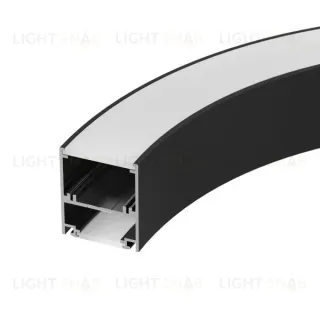Алюминиевый профиль Arlight SL-ARC-5060-D1000-A90 Black (дуга 1 из 4) 029268 029268