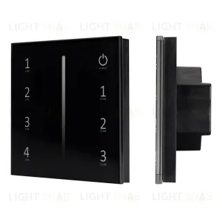 Панель Arlight Sens Smart-P17-Dim Black (230V, 4 зоны, 2.4G) 028129 028129