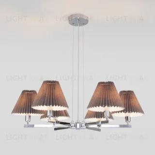 Подвесная люстра Eurosvet Peony 60136/6 хром/графит 60136/6 хром/графит