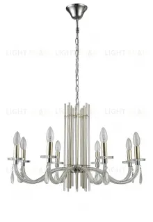 Подвесная люстра Crystal Lux AURELIO SP8 GOLD+CHROME/TRANSPARENT AURELIO SP8 GOLD+CHROME/TRANSPARENT