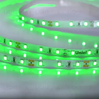 Светодиодная лента Uniel ULS-M11-2835-60LED/m-8mm-IP20-DC12V-4,8W/m-5M-GREEN PROFI катушка в герметичной упаковке ULS-M11-2835-60LED/m-8mm-IP20-DC12V-4,8W/m-5M-GREEN PROFI катушка в герметичной упаковке