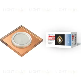 Встраиваемый светильник Fametto Luciole DLS-L107 GU5.3 CHROME/BRONZE DLS-L107 GU5.3 CHROME/BRONZE