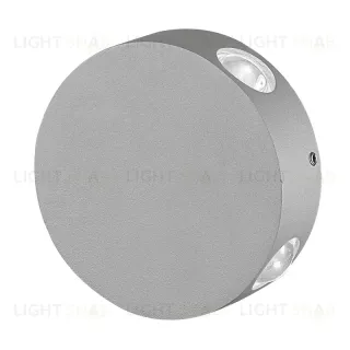Уличный настенный светильник Uniel ULU-S42A-4x1W/4000K IP65 GREY UL-00009353 ULU-S42A-4x1W/4000K IP65 GREY
