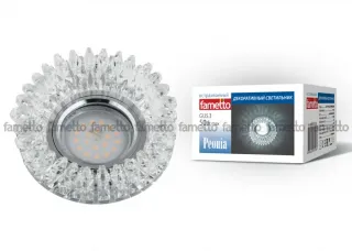 Встраиваемый светильник Fametto Peonia DLS-P113 GU5.3 CHROME/CLEAR DLS-P113 GU5.3 CHROME/CLEAR