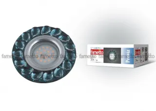 Встраиваемый светильник Fametto Peonia DLS-P107 GU5.3 CHROME/SMOKE+CLEAR DLS-P107 GU5.3 CHROME/SMOKE+CLEAR
