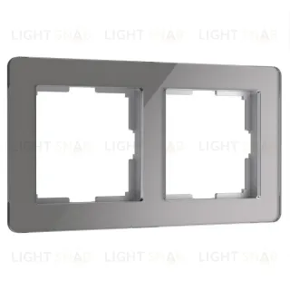 Рамка на 2 поста Werkel Acrylic графит 4690389184864 W0022704 4690389184864